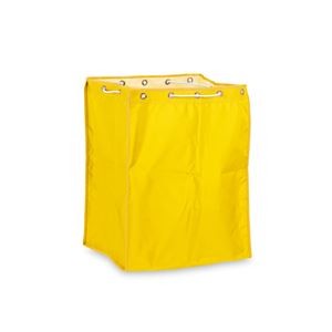 (まとめ) 【本体別売】 BMダストカー/運搬カート用品 【替袋E 黄 小】 ナイロン製 〔業務用 店舗 集積 回収〕 【×2セット】