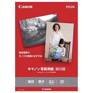 (まとめ）キヤノン 写真用紙・絹目調 印画紙タイプSG-201A3N20 A3ノビ 1686B010 1冊(20枚)【×3セット】