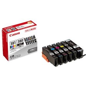(まとめ）キヤノン インクタンクBCI-381s+380s/6MP 6色マルチパック(小容量) 2344C004 1箱(6個:各色1個)【×3セット】