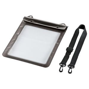 (まとめ）サンワサプライ タブレットPC防水ケース10.1型 ストラップ付 PDA-TABWP10 1個【×3セット】