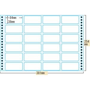 (まとめ）トッパンフォームズ 宛名ラベル 15×10インチ 24面 ラベルサイズ84×38mm LC016Y 1箱(500枚)【×3セット】
