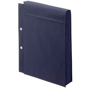 (まとめ）図面袋スターパックエコ 濃ネズ A4（小） W215×D50×H297mm 面ファスナータイプ 2穴6φ 10枚入【×3セット】