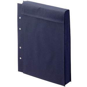 (まとめ）図面袋スターパックエコ 濃ネズ A4（小） W215×D50×H297mm 面ファスナータイプ 4穴4φ 10枚入【×3セット】