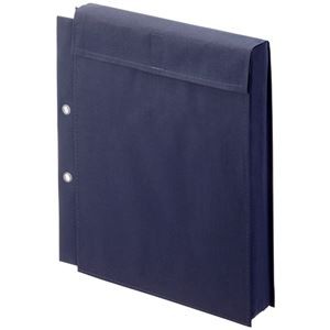 (まとめ）図面袋スターパックエコ 濃ネズ A4（大） W245×D50×H305mm 面ファスナータイプ 2穴6φ 10枚入【×3セット】