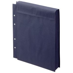 (まとめ）図面袋スターパックエコ 濃ネズ A4（大） W245×D50×H305mm 面ファスナータイプ 4穴4φ 10枚入【×3セット】