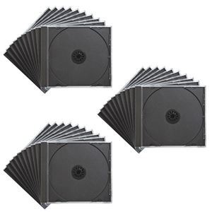 (まとめ) サンワサプライ DVD・CDケースブラック FCD-PN30BK 1パック(30枚) 【×5セット】
