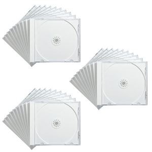 (まとめ) サンワサプライ DVD・CDケースホワイト FCD-PN30W 1パック(30枚) 【×5セット】
