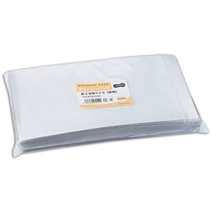 (まとめ) TANOSEE デリバリーパック 長3 透明 1パック（100枚）  【×5セット】