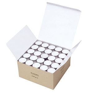 (まとめ) カメヤマ ティーライトティン 1パック（125個）  【×5セット】