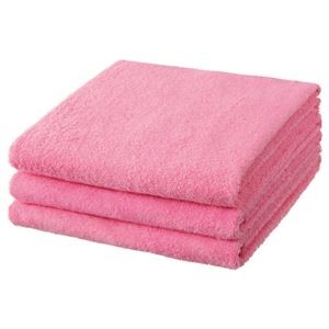 (まとめ) TANOSEE バスタオル チェリー 1パック（3枚）  【×5セット】