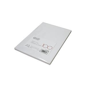 (まとめ) TANOSEE αエコグロスコート100 A3 100g 1冊（100枚）  【×5セット】