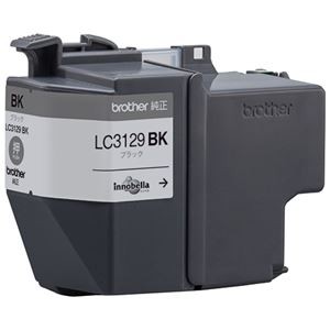 (まとめ) ブラザー インクカートリッジ ブラックLC3129BK 1個  【×5セット】