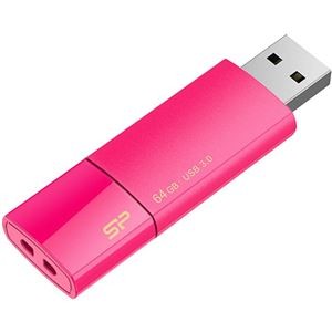 (まとめ) シリコンパワーUSB2.0フラッシュメモリ Ultima U05 64GB ピンク SP064GBUF2U05V1H 1個 【×5セット】