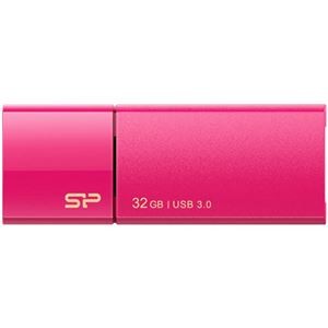 (まとめ) シリコンパワー USB3.0スライド式フラッシュメモリ 32GB ピンク SP032GBUF3B05V1H 1個 【×5セット】