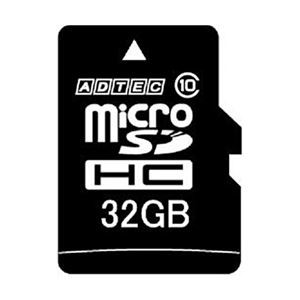 (まとめ) アドテック microSDHC 32GBClass10 SD変換アダプター付 AD-MRHAM32G/10R 1枚 【×5セット】