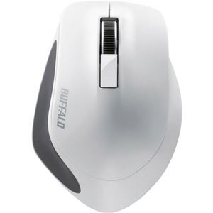 (まとめ) バッファロー 無線 BlueLED3ボタン プレミアムフィットマウス ホワイト BSMBW300MWH 1個 【×10セット】