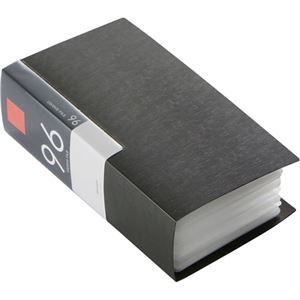 (まとめ) バッファローCD&DVDファイルケース ブックタイプ 96枚収納 ブラック BSCD01F96BK 1個 【×10セット】