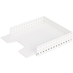 (まとめ) 吉川国工業所 マルチファイルトレーA4タテ ホワイト CB-9029（W） 1個  【×10セット】