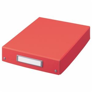 (まとめ) ライオン事務器 デスクトレー A4レッド DT-13C 1個  【×10セット】