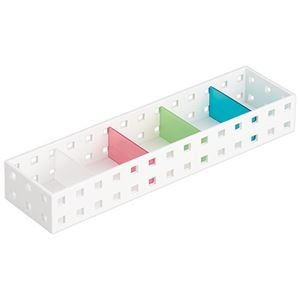 (まとめ) 吉川国工業所 スリムケース Lサイズホワイト／ミックス CB-9008S（WM） 1個  【×10セット】