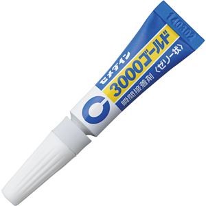 (まとめ) 瞬間接着剤 3000ゴールド ゼリー状 3g 【×10セット】