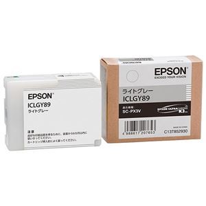 (まとめ) エプソン EPSON インクカートリッジ ライトグレー ICLGY89 1個  【×10セット】