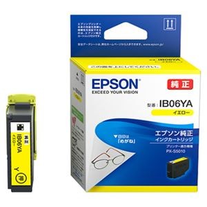 (まとめ) エプソン インクカートリッジ イエローIB06YA 1個  【×10セット】