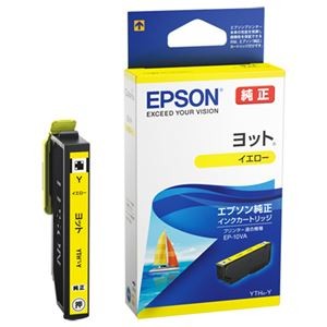 (まとめ) エプソン インクカートリッジ ヨットイエロー YTH-Y 1個  【×10セット】