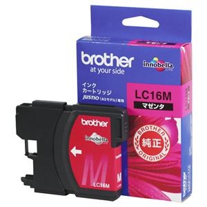 (まとめ) ブラザー BROTHER インクカートリッジ マゼンタ 大容量 LC16M 1個  【×10セット】