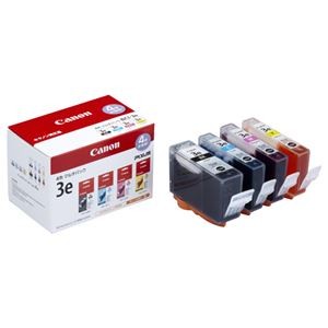 (まとめ) キヤノン Canon インクタンク BCI-3e／4MP 4色マルチパック 1776B001 1箱（4個：各色1個）  【×10セット】