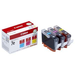 (まとめ) キヤノン Canon インクタンク BCI-7e／3MP 3色マルチパック 1018B004 1箱（3個：各色1個）  【×10セット】
