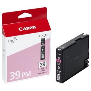 (まとめ) キヤノン Canon インクタンク PGI-39PM フォトマゼンタ 4865B001 1個  【×10セット】