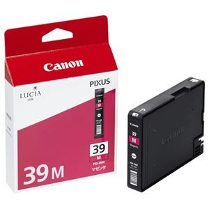 (まとめ) キヤノン Canon インクタンク PGI-39M マゼンタ 4862B001 1個  【×10セット】