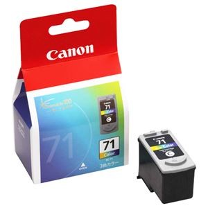 (まとめ) キヤノン Canon FINEカートリッジ BC-71 3色一体型 0392B001 1個  【×10セット】