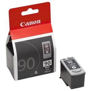 (まとめ) キヤノン Canon FINEカートリッジ BC-90 ブラック 大容量 0391B001 1個  【×10セット】