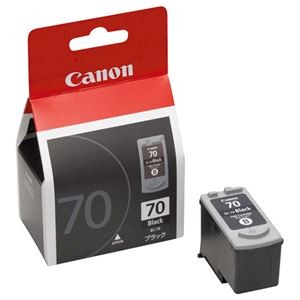 (まとめ) キヤノン Canon FINEカートリッジ BC-70 ブラック 0390B001 1個  【×10セット】