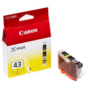 (まとめ) キヤノン Canon インクタンク BCI-43Y イエロー 6379B001 1個  【×10セット】
