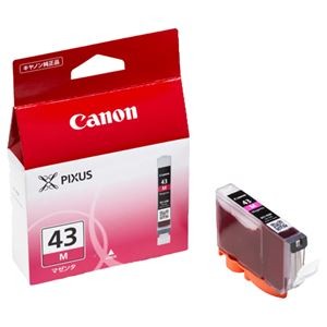 (まとめ) キヤノン Canon インクタンク BCI-43M マゼンタ 6378B001 1個  【×10セット】