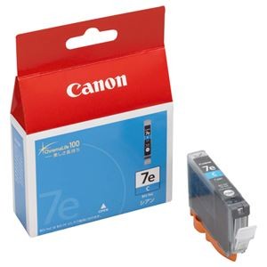 (まとめ) キヤノン Canon インクタンク BCI-7eC シアン 0365B001 1個  【×10セット】