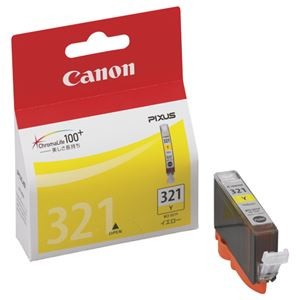 (まとめ) キヤノン Canon インクタンク BCI-321Y イエロー 2930B001 1個  【×10セット】