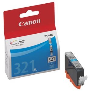 (まとめ) キヤノン Canon インクタンク BCI-321C シアン 2928B001 1個  【×10セット】