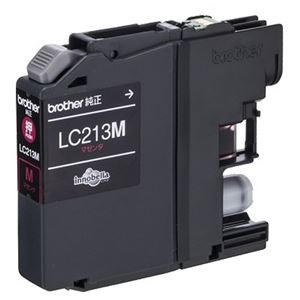 (まとめ) ブラザー インクカートリッジ マゼンタLC213M 1個  【×10セット】