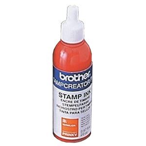 (まとめ) ブラザー BROTHER スタンプ用補充インク 朱 20cc PRINKV 1本  【×10セット】