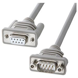 (まとめ) サンワサプライ RS-232Cケーブル延長用 D-Sub9pinオス-メス 4.0m KRS-443FM4K 1本 【×10セット】