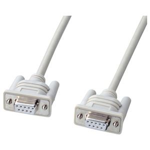 (まとめ) サンワサプライエコRS-232Cケーブル D-Sub9pinメス 3.0m KR-ECM3 1本 【×10セット】