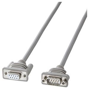 (まとめ) サンワサプライ RS-232Cケーブル延長用 D-Sub9pinオス-メス 2.0m KRS-443FM2K 1本 【×10セット】