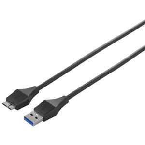 (まとめ) バッファロー ユニバーサルコネクタUSB3.0 (A)オス-micro(B)オス ブラック 3m BSUAMBU330BK 1本 【×10セット】