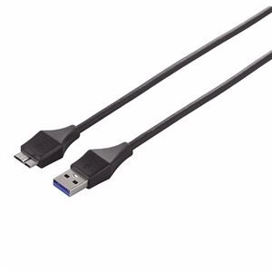 (まとめ) バッファロー ユニバーサルコネクタUSB3.0 (A)オス-micro(B)オス ブラック 1m BSUAMBSU310BK 1本 【×10セット】