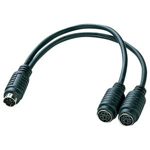 (まとめ) サンワサプライマウス10キー分配器DOSV用 ミニDIN6オス-メス×2 0.2m KB-PSY02K2 1個 【×10セット】