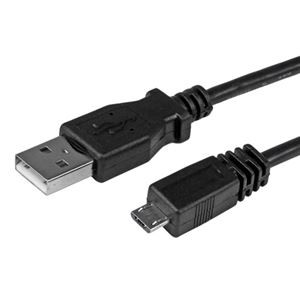 (まとめ) StarTech MicroUSB2.0 変換ケーブルアダプタ 1m USB A(オス)-USB Micro B(オス) ブラック UUSBHAUB1M1本 【×10セット】